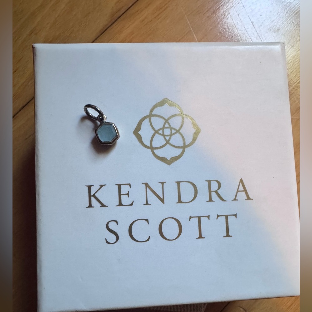 Kendra Scott light blue aquamarine charm